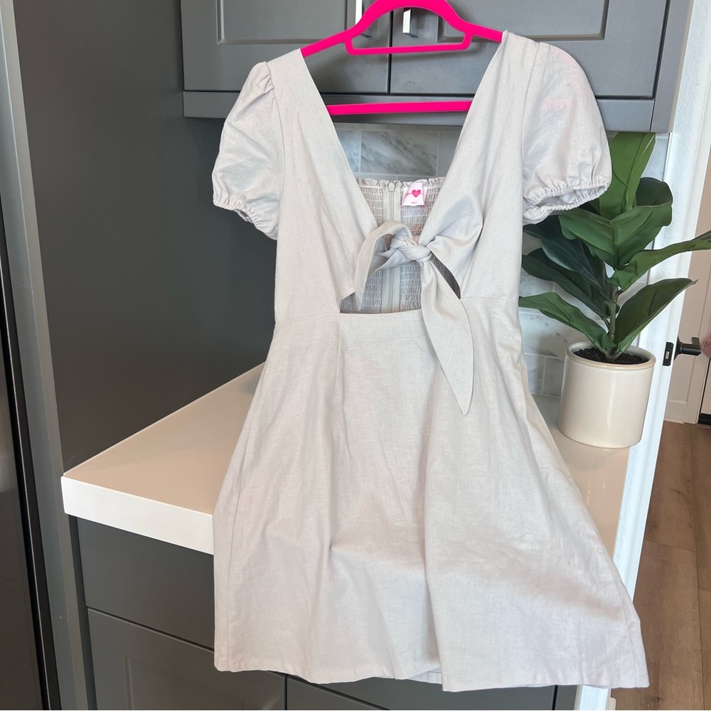 Buddy Love Light Gray Dress